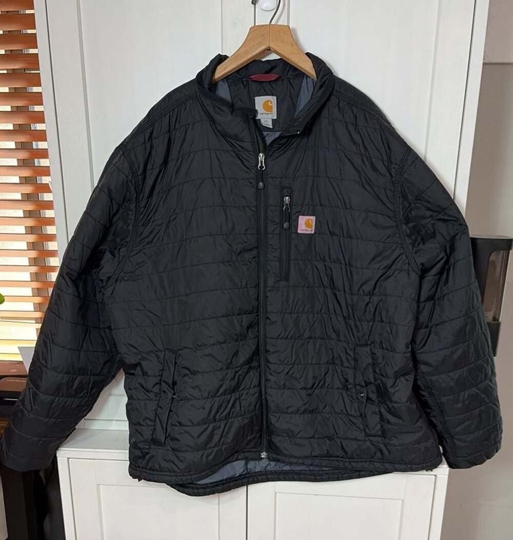 Carhartt Gilliam Jacket Size 2XL Black Quilted Insulated